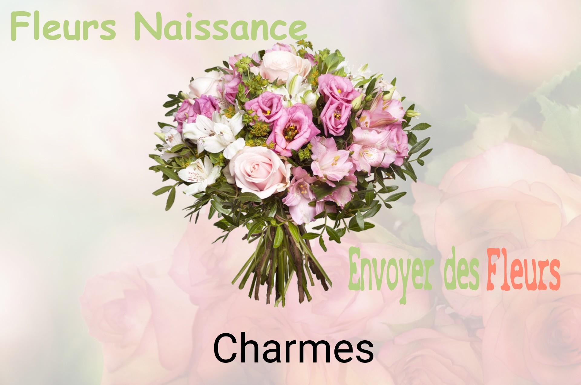 Bouquet de fleurs de naissance livré à Charmes